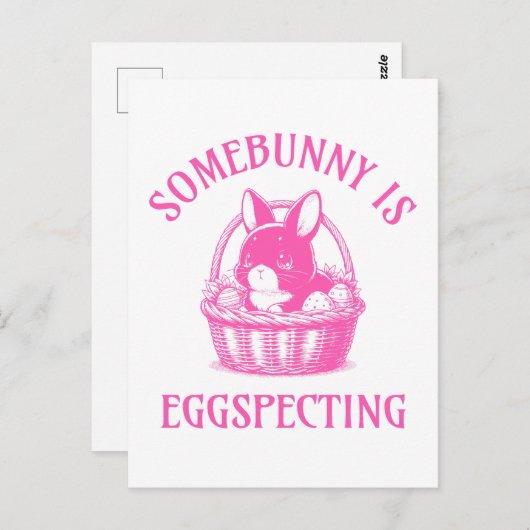 Carte Postale Quelqu'Un Est En Train D'Entendre Une Faire-part D (Devant / Derrière)