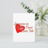 Carte Postale Quelqu'un m'aime à Dallas, Texas (Debout devant)
