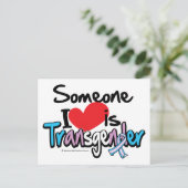 Carte Postale Quelqu'un que j'aime est transgenre (Debout devant)