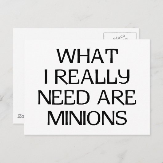 Carte Postale Quels Minions (Devant / Derrière)