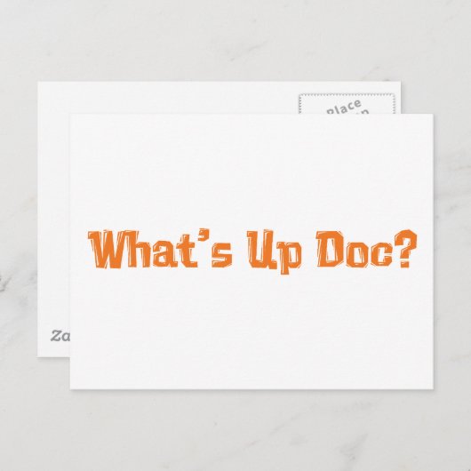 Carte Postale Quels sont les cadeaux Doc (Devant / Derrière)