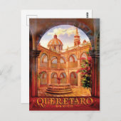 Carte Postale Queretaro ville, architecture, Mexique, voyage vin (Devant / Derrière)