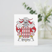 Carte Postale Quesada Family Crest (Debout devant)