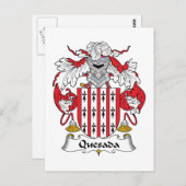Carte Postale Quesada Family Crest (Devant / Derrière)