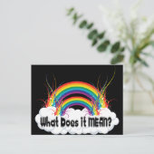 CARTE POSTALE QU'EST-CE QUE ÇA SIGNIFIE ? DOUBLE COURSE (Debout devant)