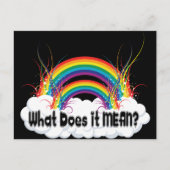 CARTE POSTALE QU'EST-CE QUE ÇA SIGNIFIE ? DOUBLE COURSE (Devant)