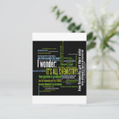 Carte Postale Qu'est-ce que la chimie a à voir avec ça ? (Debout devant)