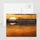 Carte Postale Qu'est-ce qui est bon de vous voir ce matin ? (Devant / Derrière)