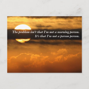 Carte Postale Qu'est-ce qui est bon de vous voir ce matin ?