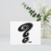 Carte Postale Question ~ Question Mark Huh Quoi ? ? (Debout devant)