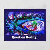 Carte Postale Question Réalité (vous pouvez modifier les mots) (Devant)