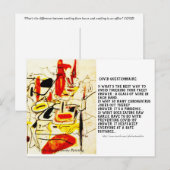 Carte Postale <<Questionnaire sur la copie>> (Devant / Derrière)