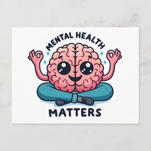 Carte Postale Questions de santé mentale (Devant)