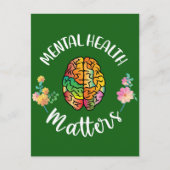 Carte Postale Questions de santé mentale | Sensibilisation à la  (Devant)