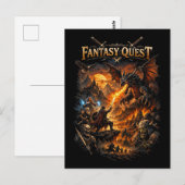 Carte Postale Quête de feu de dragon (Devant / Derrière)