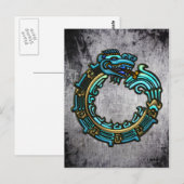 Carte Postale Quetzalcoatl turquoise (Devant / Derrière)