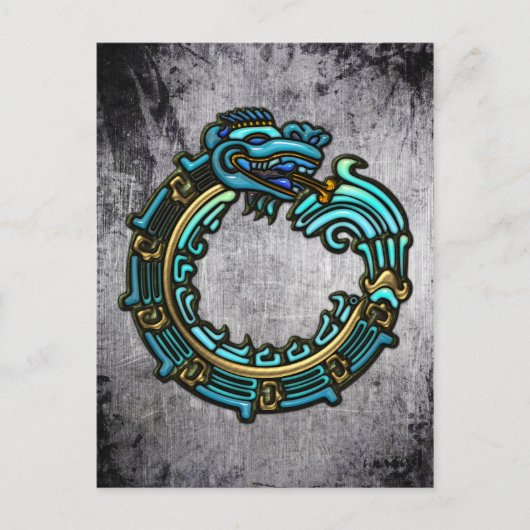 Carte Postale Quetzalcoatl turquoise (Devant)