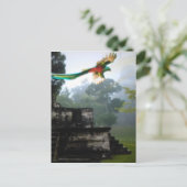 Carte Postale Quetzel à Tikal (Debout devant)