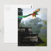 Carte Postale Quetzel à Tikal (Devant / Derrière)
