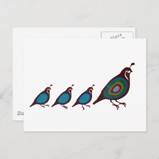 Carte Postale Queue (Devant / Derrière)