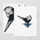 Carte Postale Queue de baleine (Devant / Derrière)