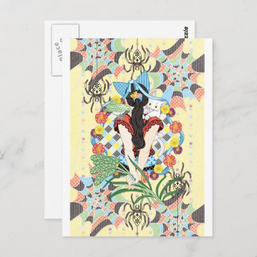 Carte Postale Queue de Ponytail et oreilles de chat (Devant / Derrière)