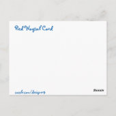 Carte Postale Queue de tuyau (Dos)