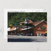 Carte Postale Queue du Dragon, US129, 18 miles, 318 courbes (Devant / Derrière)