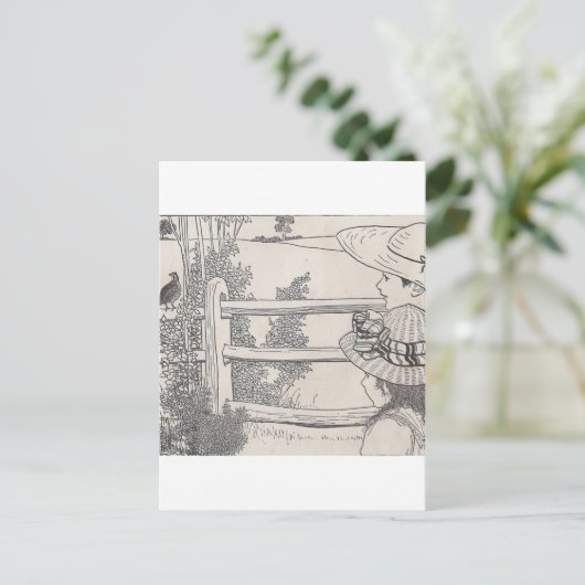 Carte Postale Queue sur un rail (Debout devant)