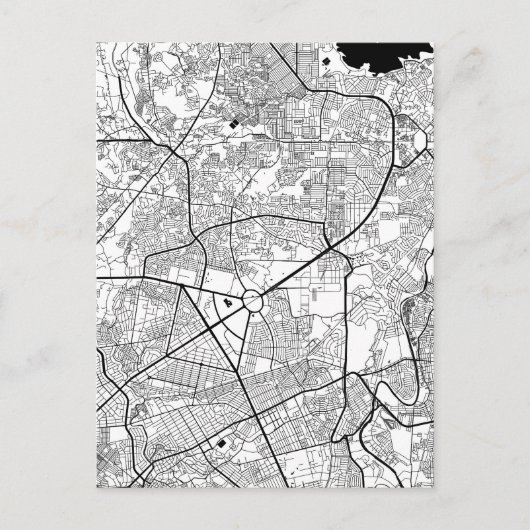 Carte Postale  Quezon City Philippines Map (Devant)