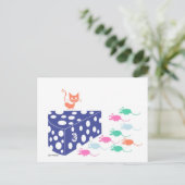 Carte Postale Qui a déplacé mon fromage ? (Debout devant)