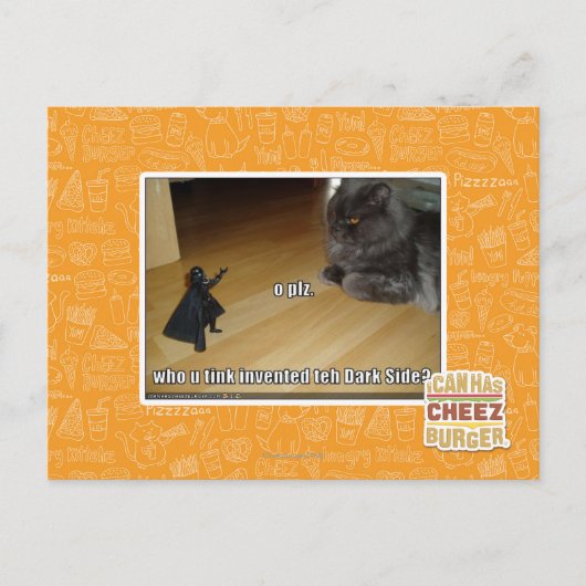 Carte Postale Qui a inventé le côté obscur ? (Devant)