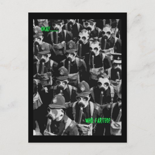 Carte Postale Qui a pété (Devant)