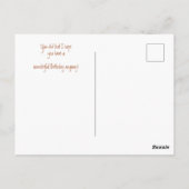 Carte Postale Qui a vieilli ? Humour de la chouette sage pour un (Dos)