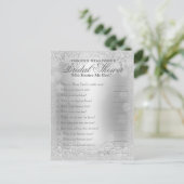 Carte Postale Qui connaît le jeu Me | Elégance argentée (Debout devant)