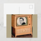 Carte Postale Qui est à la télé ? (Devant / Derrière)