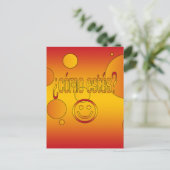 Carte Postale Qui est Cómo Estás ? Espagne Drapeau couleurs Pop  (Debout devant)