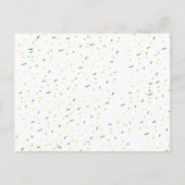 Carte Postale Qui l'a dit st patrick baby shower jeu (Dos)