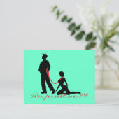 Carte Postale Qui lie qui ? (Debout devant)