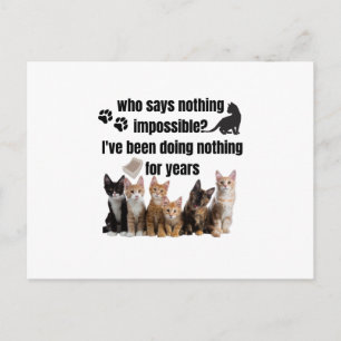 Carte Postale qui ne dit rien d'impossible_ Je fais