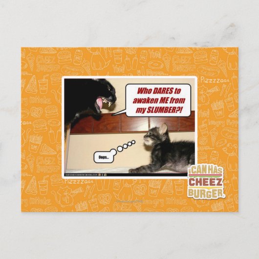 Carte Postale Qui ose me réveiller ? (Devant)