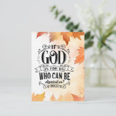 Carte Postale Qui peut être contre nous ? (Debout devant)