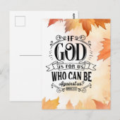 Carte Postale Qui peut être contre nous ? (Devant / Derrière)