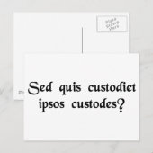 Carte Postale Qui regarde les observateurs ? (Devant / Derrière)