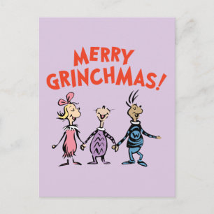 Carte Postale Qui se tient par la main Joyeux Grinchmas