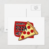 Carte Postale Qui Veut Me Pizza ? ! (Devant / Derrière)