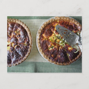 Carte Postale Quiche maison pour le petit-déjeuner