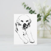 Carte Postale Quick hello from a Lab (Debout devant)