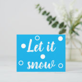Carte Postale Qu'il neige (Debout devant)