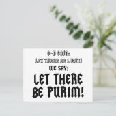 Carte Postale qu'il y ait purim (Debout devant)